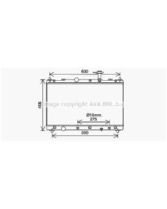 AVA QUALITY COOLING SZ2148 - Radiatore, Raffreddamento motore