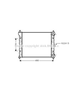 AVA QUALITY COOLING VN2092 - Radiatore, Raffreddamento motore
