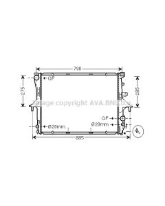 AVA QUALITY COOLING VN2198 - Radiatore, Raffreddamento motore