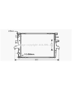 AVA QUALITY COOLING VN2230 - Radiatore, Raffreddamento motore