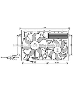 AVA QUALITY COOLING VN7529 - Ventola, Raffreddamento motore