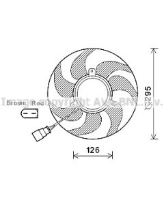 AVA QUALITY COOLING VN7535 - Ventola, Raffreddamento motore