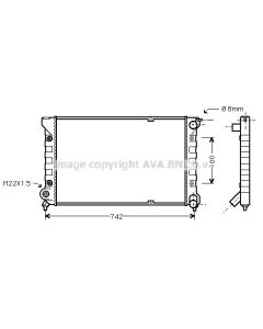 AVA QUALITY COOLING VNA2041 - Radiatore, Raffreddamento motore