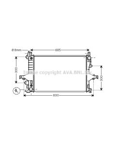 AVA QUALITY COOLING VO2115 - Radiatore, Raffreddamento motore