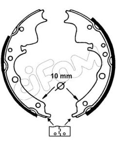 CIFAM 153109 - Kit ganasce freno
