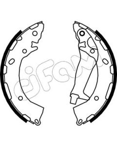 CIFAM 153189 - Kit ganasce freno