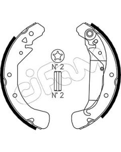 CIFAM 153311 - Kit ganasce freno
