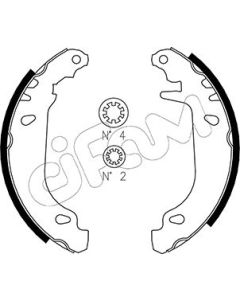 CIFAM 153345 - Kit ganasce freno