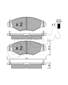 CIFAM 8222541 - Kit pastiglie freno, Freno a disco