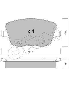 CIFAM 8225470 - Kit pastiglie freno, Freno a disco