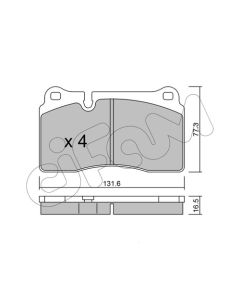 CIFAM 8226590 - Kit pastiglie freno, Freno a disco