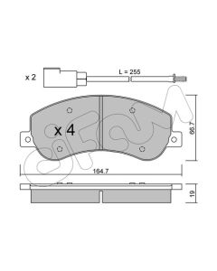 CIFAM 8226800 - Kit pastiglie freno, Freno a disco