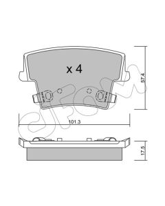 CIFAM 8227180 - Kit pastiglie freno, Freno a disco