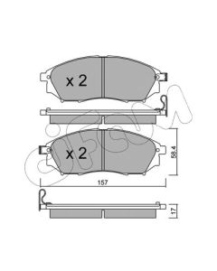 CIFAM 8228190 - Kit pastiglie freno, Freno a disco