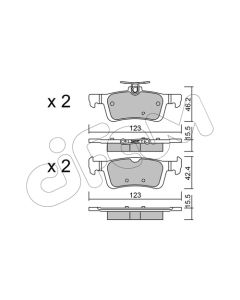 CIFAM 8229860 - Kit pastiglie freno, Freno a disco