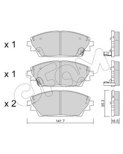 CIFAM 8229920 - Kit pastiglie freno, Freno a disco