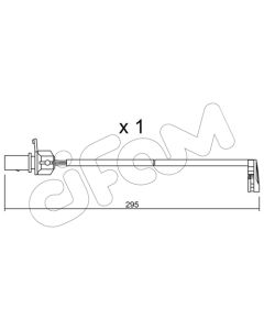 CIFAM SU224 - Contatto segnalazione, Usura past. freno/mat. d'attrito