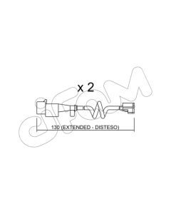 CIFAM SU225K - Contatto segnalazione, Usura past. freno/mat. d'attrito