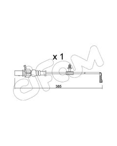 CIFAM SU348 - Contatto segnalazione, Usura past. freno/mat. d'attrito