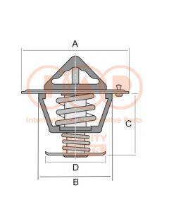 IAP QUALITY PARTS 15514020 - Termostato, Refrigerante