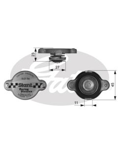 GATES RC10361 - Tappo, radiatore