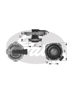 GATES RC10381 - Tappo, radiatore