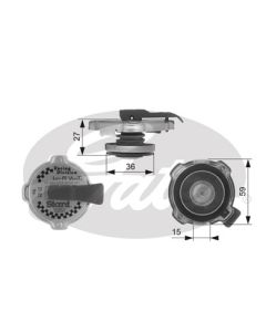 GATES RC10382 - Tappo, radiatore