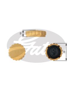 GATES RC201 - Tappo, serbatoio refrigerante