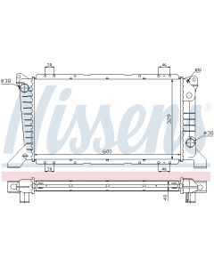 NISSENS 62241A - Radiatore, Raffreddamento motore