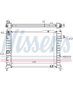 NISSENS 63062A - Radiatore, Raffreddamento motore