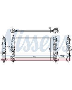 NISSENS 630764 - Radiatore, Raffreddamento motore