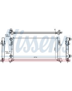 NISSENS 64106 - Radiatore, Raffreddamento motore