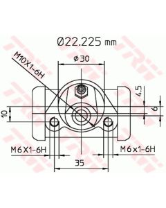 TRW BWB111 - Cilindretto freno