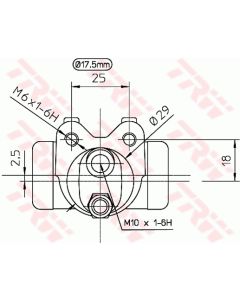 TRW BWC155 - Cilindretto freno