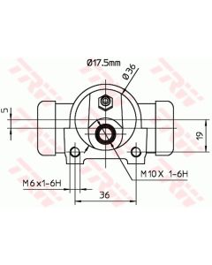TRW BWC156 - Cilindretto freno