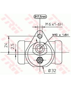 TRW BWC157 - Cilindretto freno