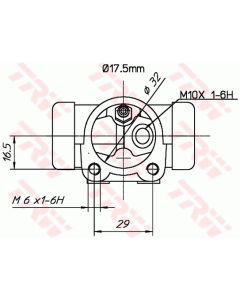 TRW BWC161 - Cilindretto freno