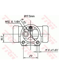 TRW BWC162 - Cilindretto freno
