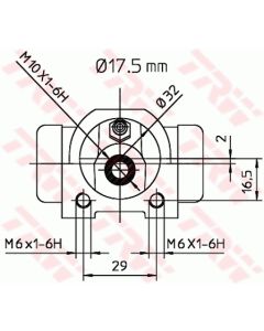 TRW BWC227 - Cilindretto freno