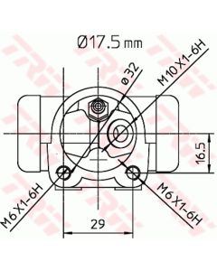 TRW BWC248 - Cilindretto freno
