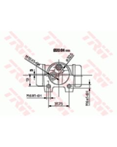 TRW BWF119 - Cilindretto freno