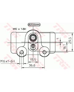 TRW BWF122 - Cilindretto freno