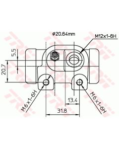 TRW BWF123 - Cilindretto freno