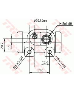 TRW BWF126 - Cilindretto freno