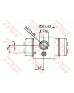 TRW BWF195 - Cilindretto freno