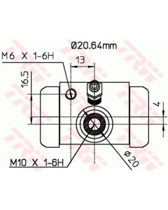 TRW BWF312 - Cilindretto freno