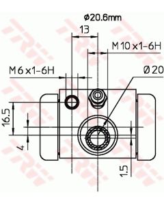 TRW BWF317 - Cilindretto freno