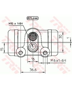 TRW BWH142 - Cilindretto freno