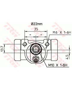 TRW BWH375 - Cilindretto freno