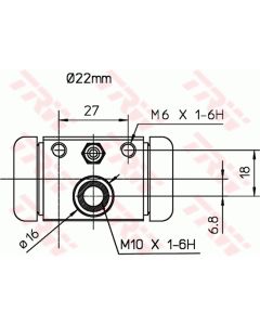 TRW BWH394 - Cilindretto freno